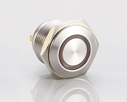 J series tricolor light metal button