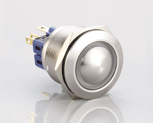 J25 Domed Ring Round With LED